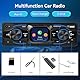 NHOPEEW 1-DIN-Autoradio mit 2,7-Zoll-Touchscreen-Display – MP3-Radio-Unterstützung, Freisprecheinrichtung, ISO-Schnittstelle, EQ, FM, Bluetooth, bunte Lichter – AUX, USB-Anschluss, Typ-C-Ladeanschluss
