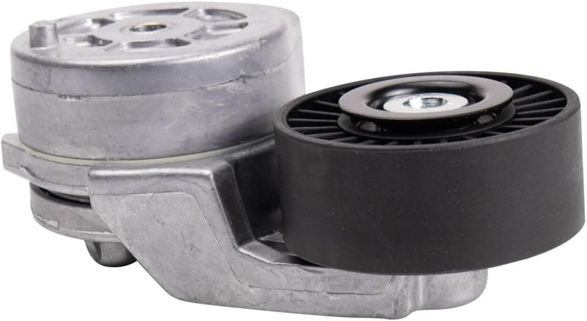 Belt Tensioner Silver Black 0.67 Diameter 1pc Smooth-Pulley Type for Dodge for Ram 2500/3500 1994-2002 for W350 1989-1993