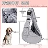 NATUYA-Pet-Dog-Sling-Carrier-Dog-Sling-with-Net-Bag-for-Carrier-Dogs-Cats-Hands-Free-Pet-Bag-Buckle-net-Pocket-pet-Bag Dog Sling with Net Bag