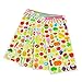 4 Sheets Cute Lovely Puffy DIY Decorative Adhesive Sticker Tape/Kids Craft Scrapbooking Sticker Set for Diary, Album (Vegetables+Fruits)
