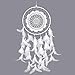 IMMIGOO Atrapasueños Indio Colgante Aros Anillo Tradicional Dream Catcher Pequeño Hecho a Mano Pared Hogar Habitacione Coche Decoración Regalo Para Niña Niños - Colores Blanco