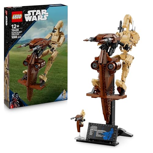 LEGO Star Wars 75428 La Menace Fantôme Droïde de Combat sur Son STAP - Jeu de Construction - Figurine de Droïde avec Speeder - Décoration - Cadeau...