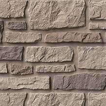 Tando Creek Ledgestone Composite Stone Exterior Siding Panels 1/2 Square Rocky Mountain Clay