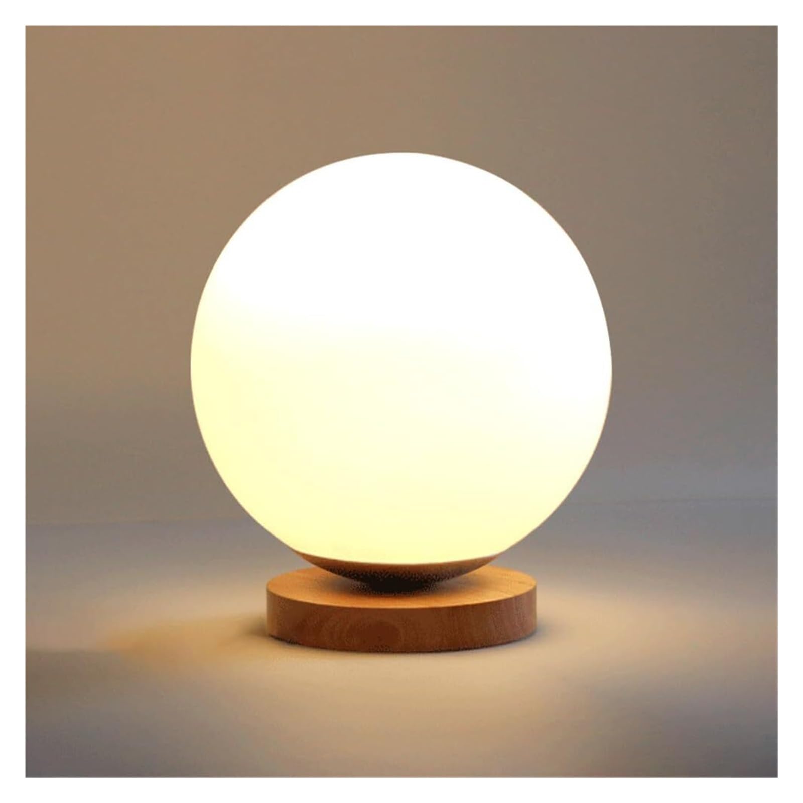 Lámpara de mesa para sala de estar con bola de cristal y base regulable 8