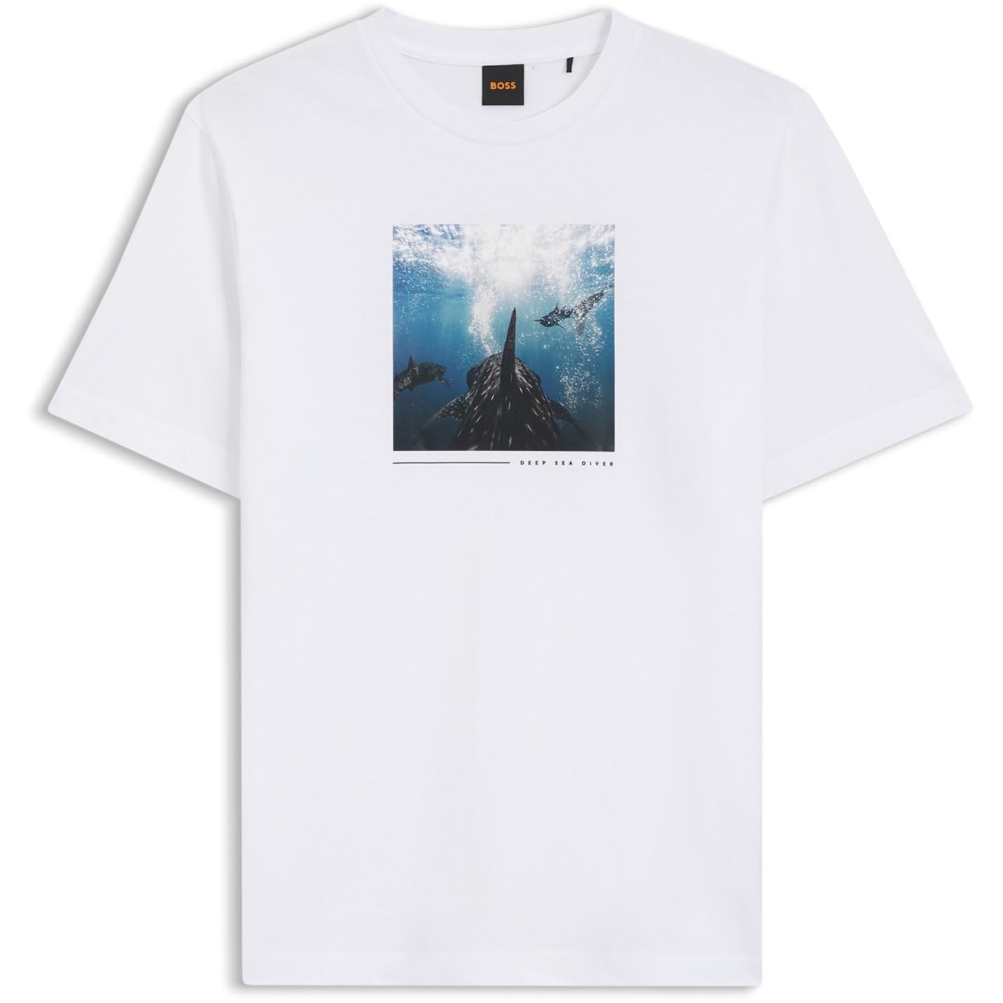 BOSS Mens T-Shirt White 101 M