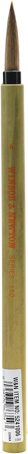 Winsor & Newton Series 150 Bamboo Short Round #6 Handle Brush