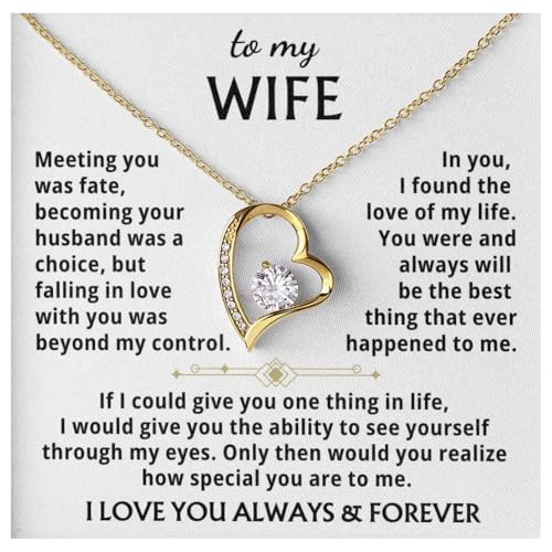 Jewelry To My Wife - The Best Thing That Ever Happened to Me, Forever Love Necklace, Gift for Her, Idea for Women, Christmas Birthday Valentine