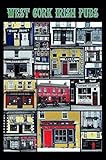  Deko 7 Plaque en tôle Motif West Cork Irish Pub 30 x 20 cm
