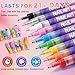 CAHIUYOA 12 Colors Nail Art Pens Set Nail Art Markers for Drawing Painting Dotting Nail Polish Pens for Painting Nails Quick Dry Long Lasting DIY Nail Pens for Nail Art Pen Set C