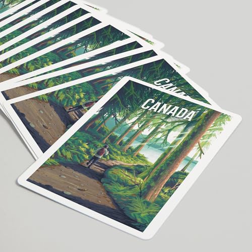 Canada Walk in The Woods Baraja Poker 52 Cartas miniatura 5