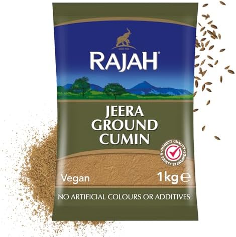 Rajah Spices Ground Cumin 1kg - Jeera Cumin Powder- Jiru - Jira