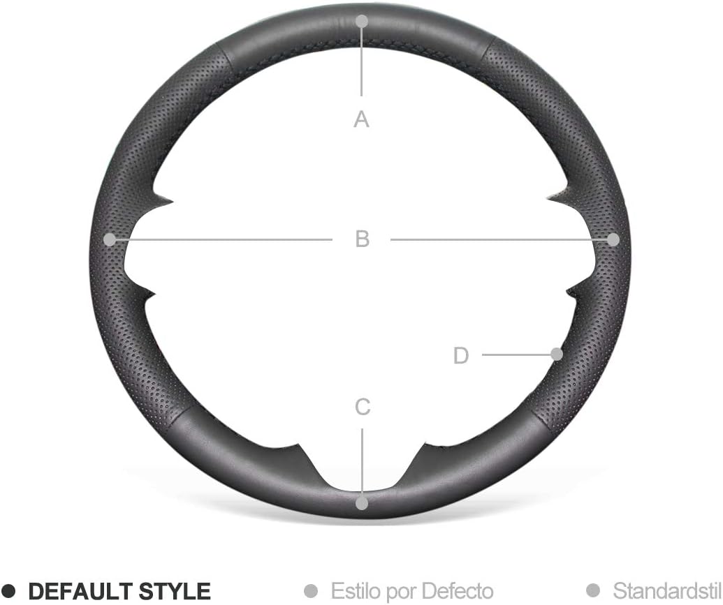 MEWANT Leather Steering Wheel Cover for Mazda 3 Axela 2010-2013 Mazda 5 Mazda 6 CX-7 CX-9 MAZDASPEED3 (US) / Steering Wheels Accessories for Mazda