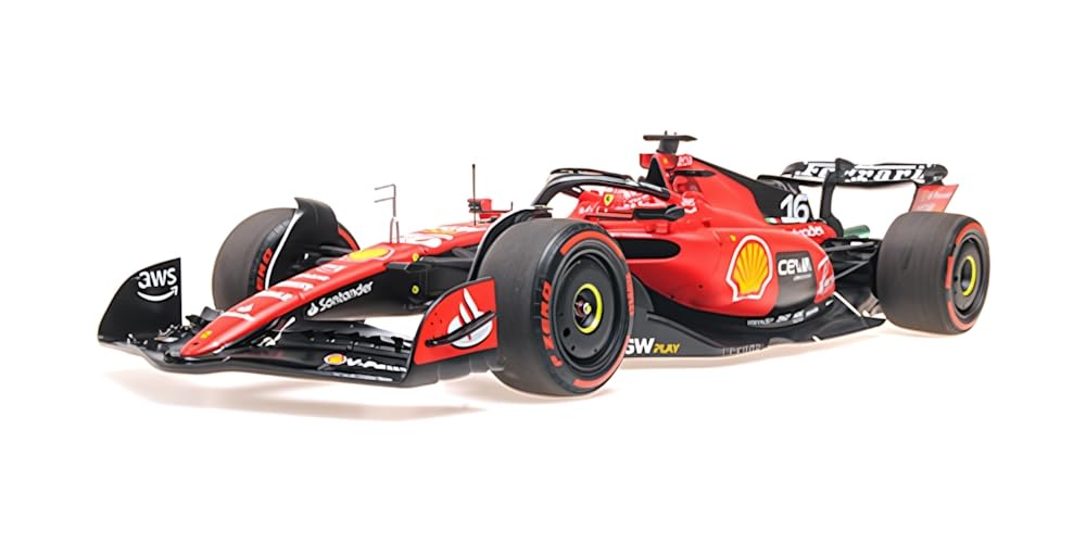 Bbr Models BBR231886 - Ferrar. SF-23 Charles Leclerc 3rd Place GP Belgium 2023 - Scala 1/18 - Auto in Miniatura da Collezione