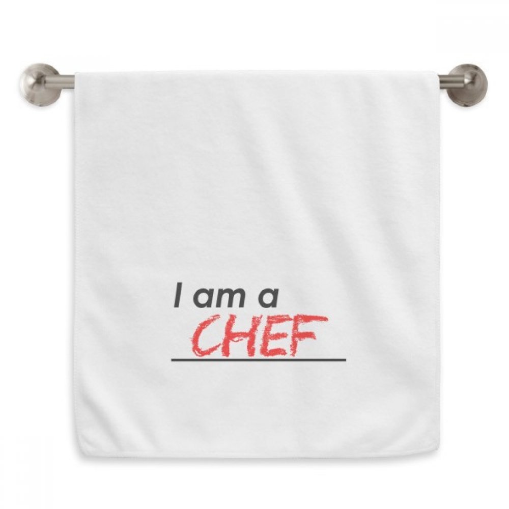 Serviette serviette débarbouillette doux chef idée cadeau blanche