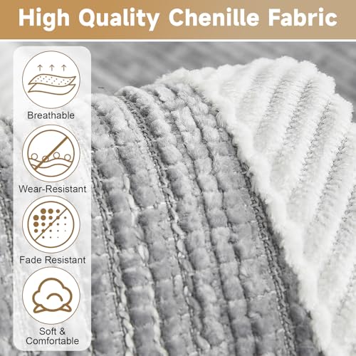 OTOB Capa de sofá para cães lavável em todas as estações, capa antiderrapante de chenille, capas de