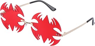 1 Par De Óculos De Sol Morcego Adereços De Baile Óculos De Sol Claros Óculos De Sol De Verão Óculos De Festa Óculos De Sol Favores De Festa Óculos De Sol Chamas Óculos Decorativos