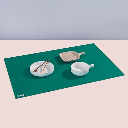 Tapete de silicona extra grande de 36 x 24 pulgadas, resistente al calor, protector de encimera de cocina, manteles individuales gruesos, lavables,