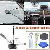 【AMPLIAMENTE UTILIZADO】: especialmente diseñado para la limpieza de automóviles, conveniente para que limpie a fondo su automóvil, la superficie del automóvil, el asiento de cuero del automóvil, el parabrisas, el capó, las puertas, las ventanas, etc. ¡Mantenga siempre limpios su automóvil, camión y motocicleta!