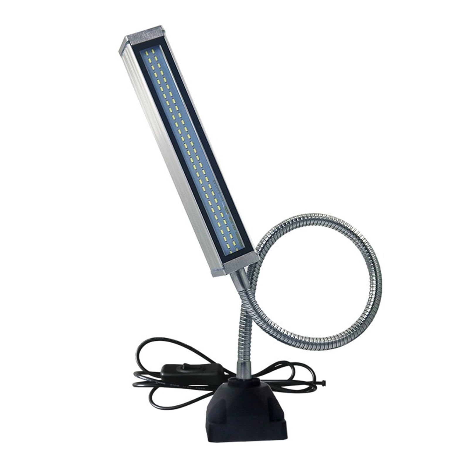 Lampy robocze do warsztatu CNC, elastyczne, długie ramię, wodoodporne, ze stopu aluminium, 400 mm, 110-220 V Wysoka jasność(Model B)