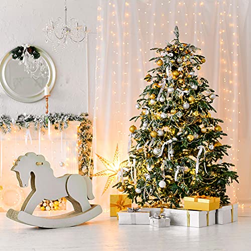 yeacher 24 peças conjunto de bolas de natal 3 cm pingente de natal bolas decorativas para árvore de