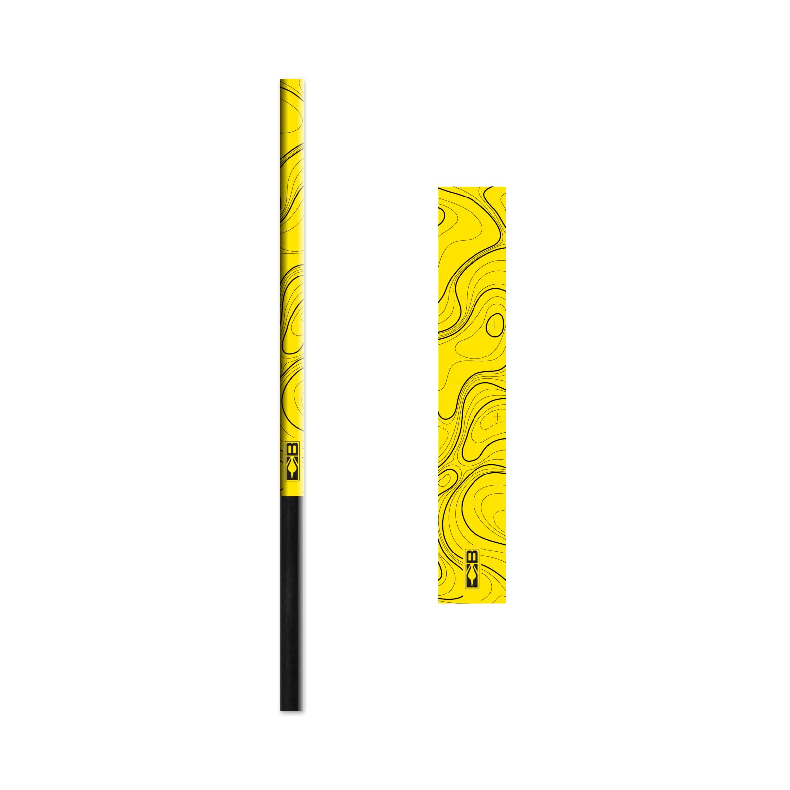 Envolturas de flecha de 7 pulgadas Bohning XS amarillo neón para arquería de precisión 5