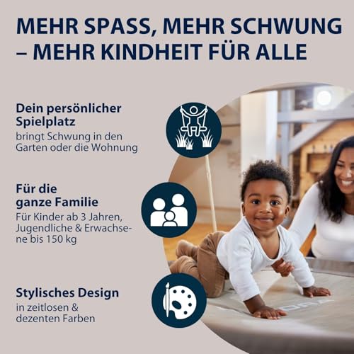 Nestschaukel HUDORA Lounge – Höhenverstellbare Hängeschaukel für den Garten