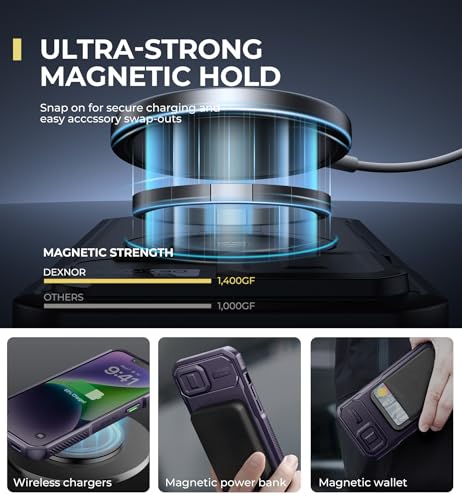 Coque iPhone 13/14 magnétique protège-caméra coulissant antichoc robuste - 3