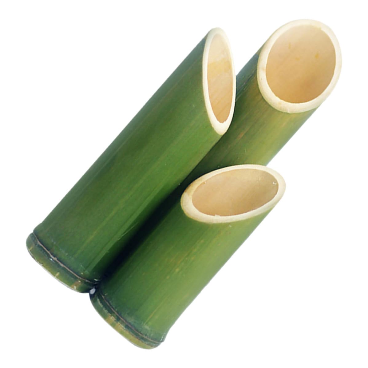 Vases en bambou vert incassables pour sublimer vos bouquets