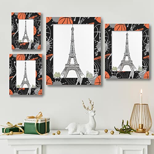 Dihomi Sport Hoop Basketball 8X10 Picture Frame, Wooden Picture Frame For Wall Or Table Top Decor Display 8X10 Or 5X7 Picture, Optional 11X14 4X6. Group Family Weddings Christmas Photo Frame For Gift #TOP1