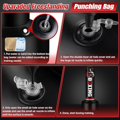 image for YORWHIN Heavy Punching Bag for Adults Teens, 70