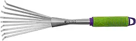 VASSOURA METALICA PARA JARDIM 42CM CABO EMBORRACHADO 630078 PALISAD