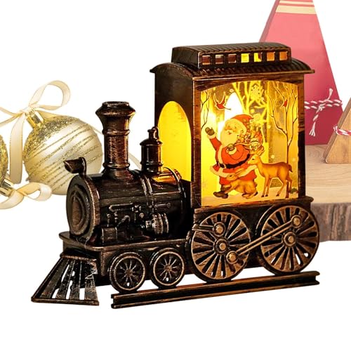 Train de Noël Lumineux cadeau de fêtes original pour bureau et maison