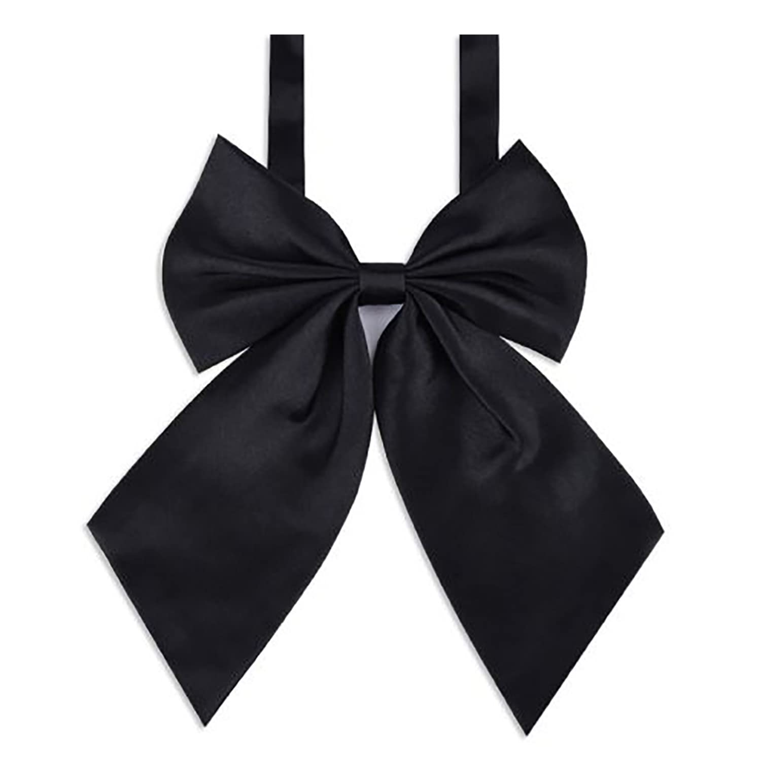 LOPURO Lady Adjustable Pre-tied Bow Tie,Women Uniform Bowtie for Cosplay