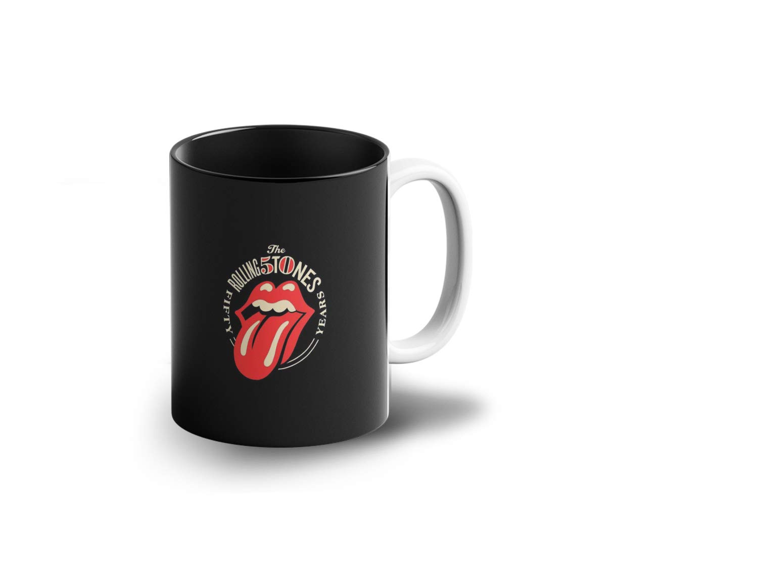 Prink The Rolling Stones Coffee Mug with Print | Rock Band Coffee Mugs | Rolling Stones Printed Coffee Mugs | Gift for Friends, Fans | 330ml, Microwave & Dishwasher Safe