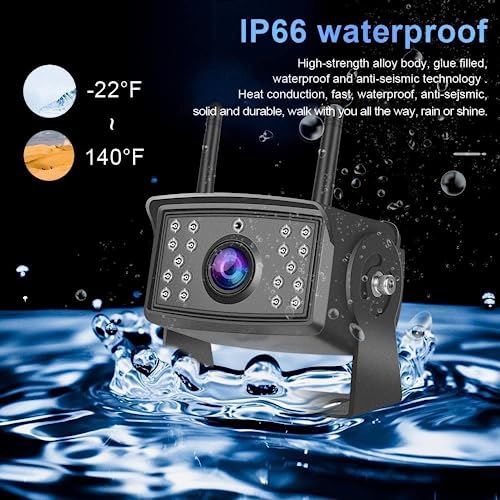 Rv Backup Camera Wireless Hd 1080P 2 Infrared Night Vision Bluetooth Rear View Cam 7‘’Dvr Touch Key Monitor Kit Adapter For Furrion Pre-Wired Rv Trailer Truck Camper Van Crane 4 Channels Xinshuoxun K7 #TOP6