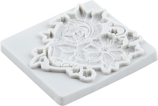 Heart Silicone Mold Heart Shaped Flower Vine Fondant Molds For Cake Decoration Cupcake Topper Chocolate Candy Polymer Clay Gum Paste