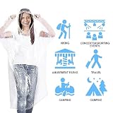ODSPTER Regenponcho - Regencape Einmal für Damen und Herren 6 Stück Regen Ponchos - Einweg Regenponcho mit Kapuze Für Festival Wandern, Camping, Konzerte Festival