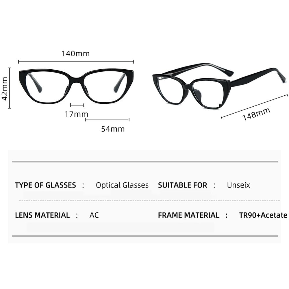 unisex blokujące okulary kwadratowe męskie przezroczyste soczewki kocie okulary oprawki damskie octanowe akcesoria damskie