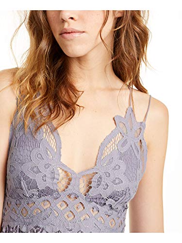Free People Adella Burnout Velvet Slip Dark Grey Xs (Women's 0-2) #TOP2
