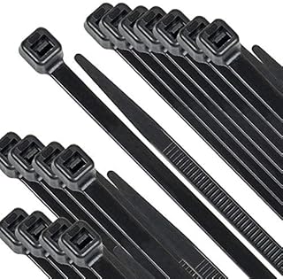 Beshine 250 Pack of Black Cable Ties, 300mm x 4.8mm, 12" Tie Wraps - Self Locking, Heavy Duty Nylon Zip Ties for Home Office Garage and Workshop