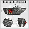OBEROI'S TRADERS Universal Racing Sports Bikes Silencer/Exhaust Muffler Pipe with Carbon Fiber Plate Slip-on Exhaust System for Motorcycle and Scooties (CARBON)