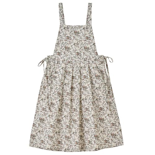 Tablier en coton long pour femme pour cuisiner et jardiner sans taches
