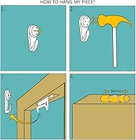 Vista 7 de KREATIVE ARTS Guitar Canvas Painting for Music Studio and Room Decor Framed Artwork Graffiti Style Music Note Wall Art 16x24 Inch Stretched Canvas