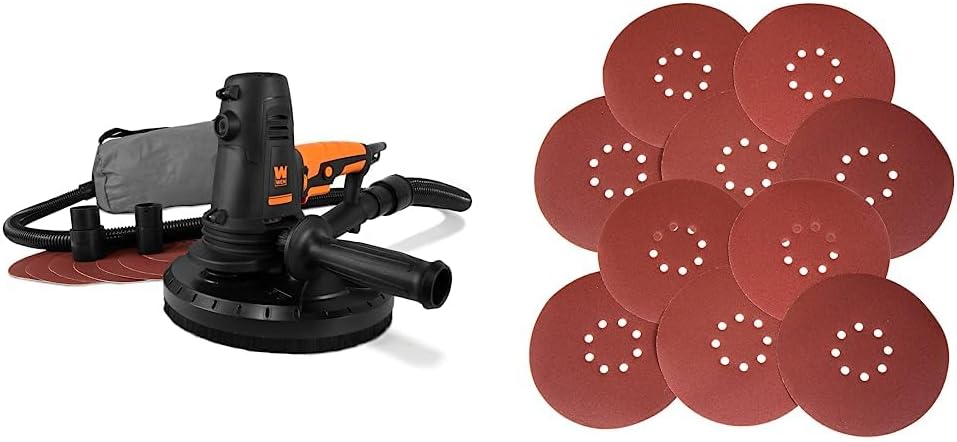 WEN 10-Amp Variable Speed Handheld Drywall Sander Bundle with 120-Grit Sandpaper