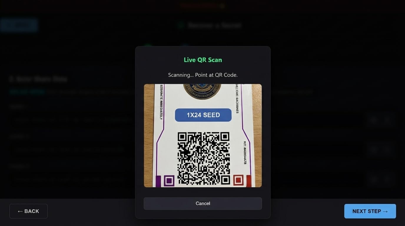 Keyless Kit – (HEX) – Offline Master Password & Crypto Seed Phrase Backup – Shamir's Secret Sharing Security Cards (Offline Master Password & Crypto Seed Phrase Backup)