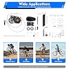 100cc Bicycle Motor Kit,4-Stroke 3.5HP Bicycle Gasoline Engine Motor,Motorized Bicycle Kit with Double Belt Drive & Air-Cooling,Hand Start,50km/h (100cc Belt)