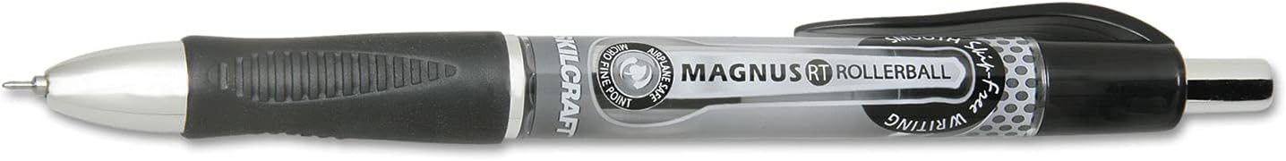 AbilityOne - SKILCRAFT Needle Point Roller Ball Pen, Retractable 7520-01-653-9297: Dozen, 12 Item(s)