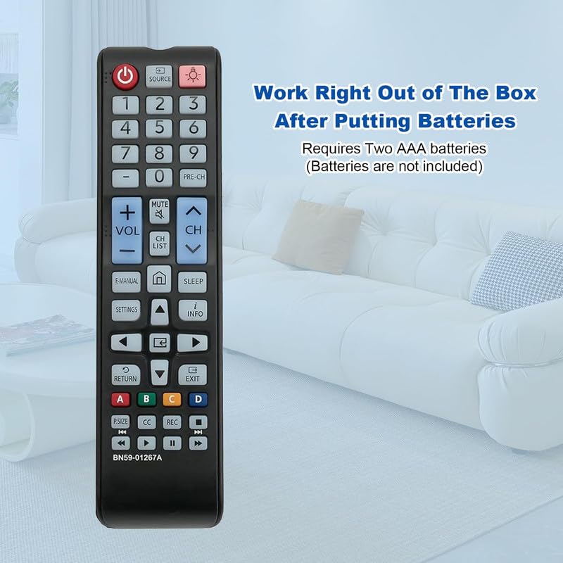 Télécommande BN59-01267A pour remplacer une commande Samsung UN43M5300 perdue - 3