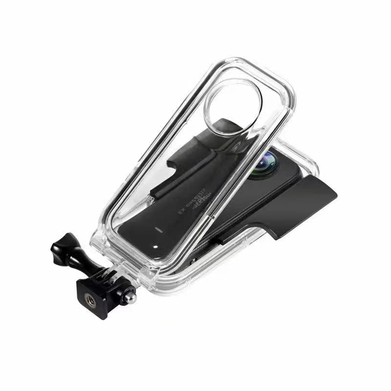 Sea frogs Funda impermeable para cámara panorámica Insta360 X3, 195 ft/60 m, IPX8, con certificación Sports Underwater Snorkeling Snorkeling (transparente)