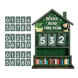 【CRÉATION D'UNE AMBIANCE LITTÉRAIRE CHALEUREUSE】Ce compteur de livres en bois massif ajoute une touche élégante à toute décoration de bureau, offrant à la fois un attrait esthétique et un rangement fonctionnel. Il favorise un environnement de lecture douillet, parfait pour un bureau à domicile ou une bibliothèque.